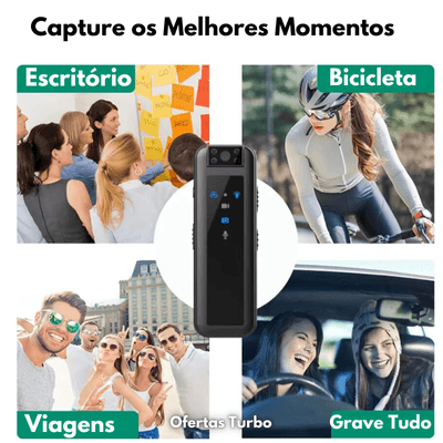 Câmera de movimento com visão noturna 1080P Full HD