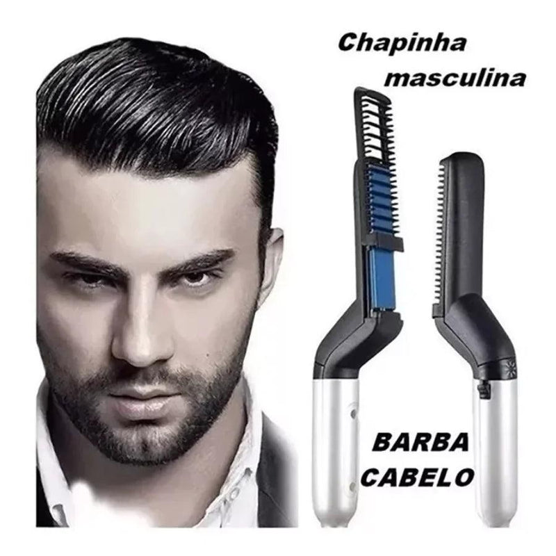 Chapinha Alisadora de Barba BeardPro +1 Pente para aparar a barba de Brinde